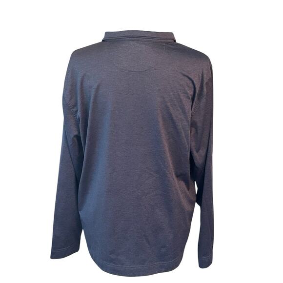 Greg Norman 1/4-Zip Lightweight Golf Blue Pullover Mens Size Medium Shark Logo - Picture 4 of 6